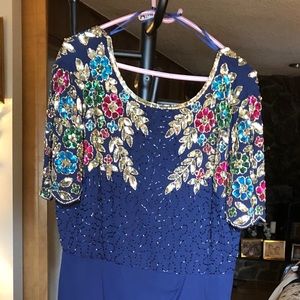 Women’s Navy Sequins Dress. Size 20. NWT